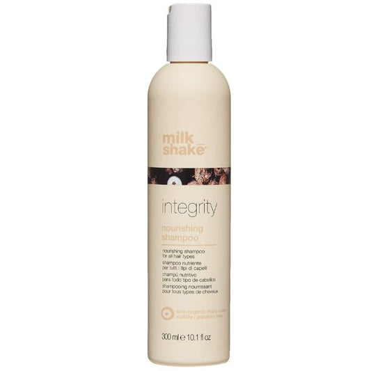 Milk Shake Integrity shampoo bottle on a white background