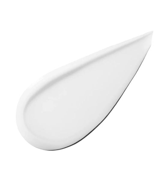 White cream or liquid droplet on a white background