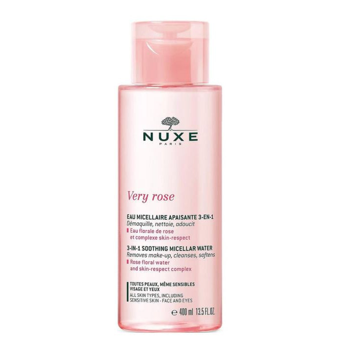 Nuxe Very Rose bottle on a white background