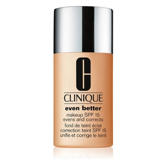 Clinique foundation bottle on a white background