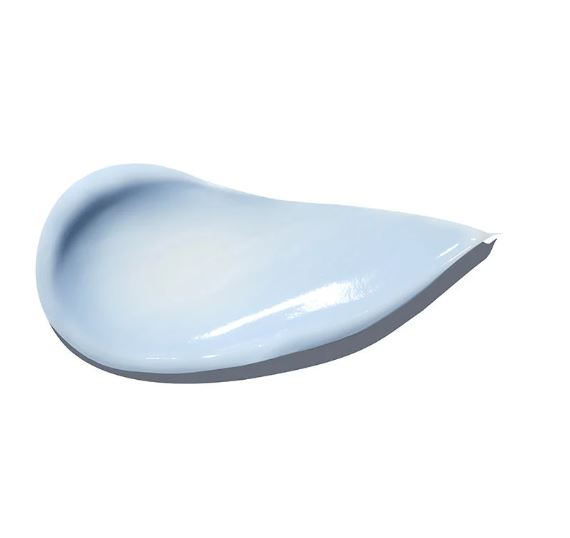 Light blue ceramic teardrop-shaped object on a white background